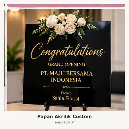 Papan Bunga Akrilik Ujungberung